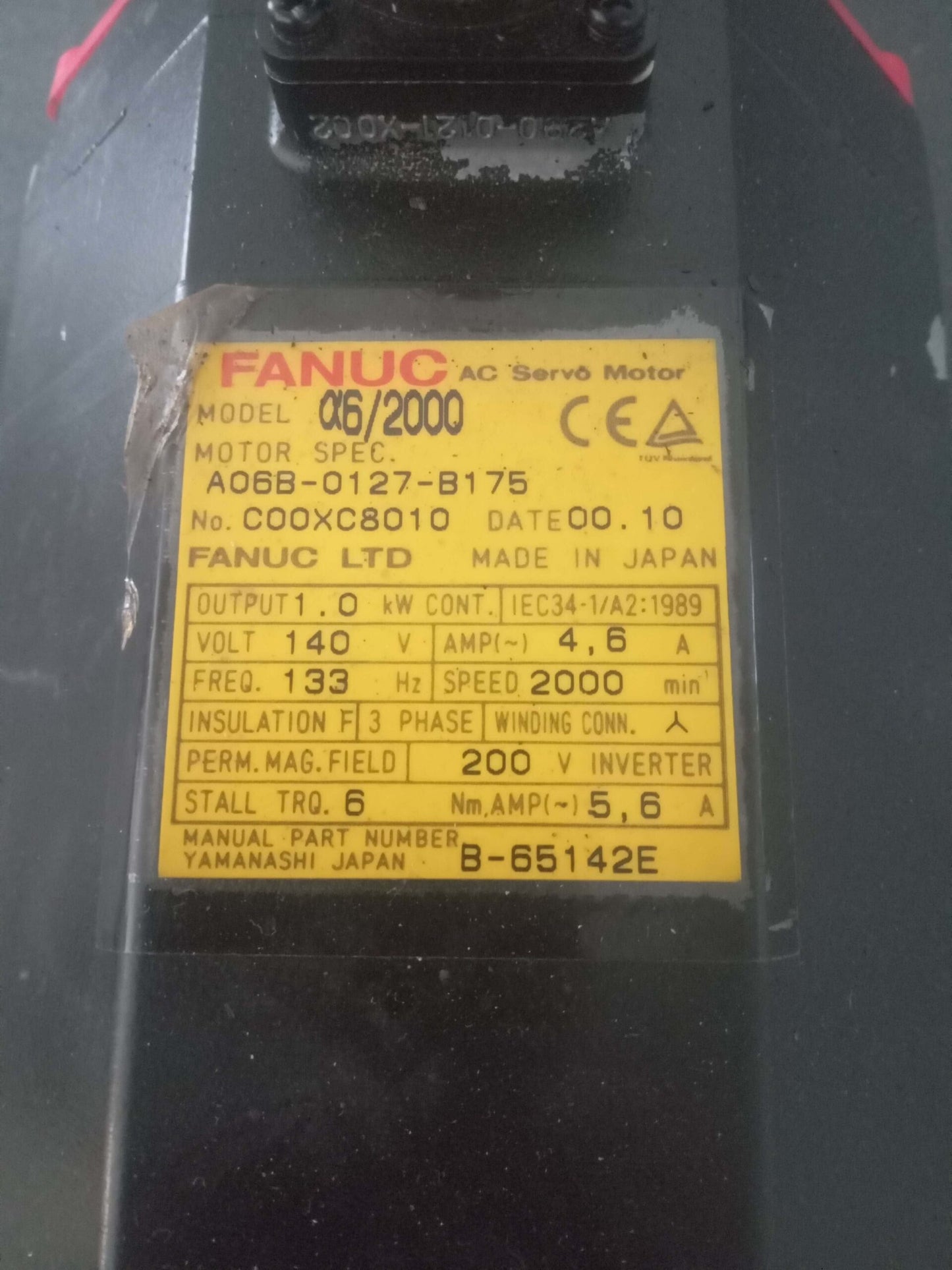 FANUC A06B-0127-B175 AC SERVO Motor