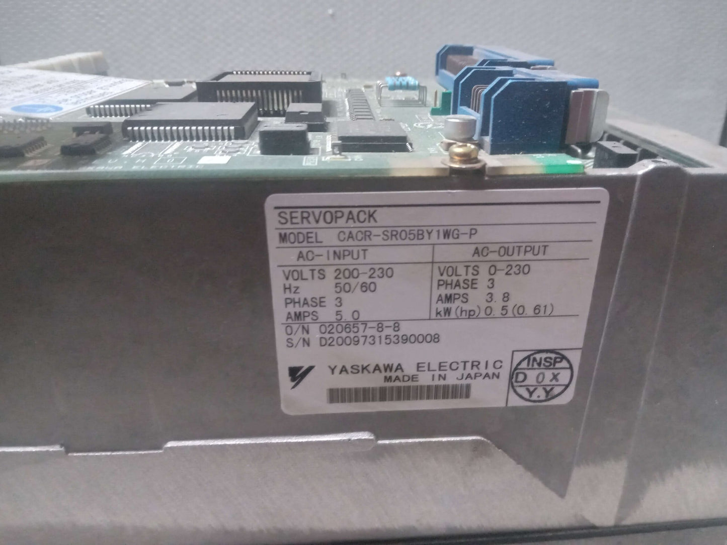 YASKAWA CACR-SR05BY1WG-P ServoPak Servo Drive