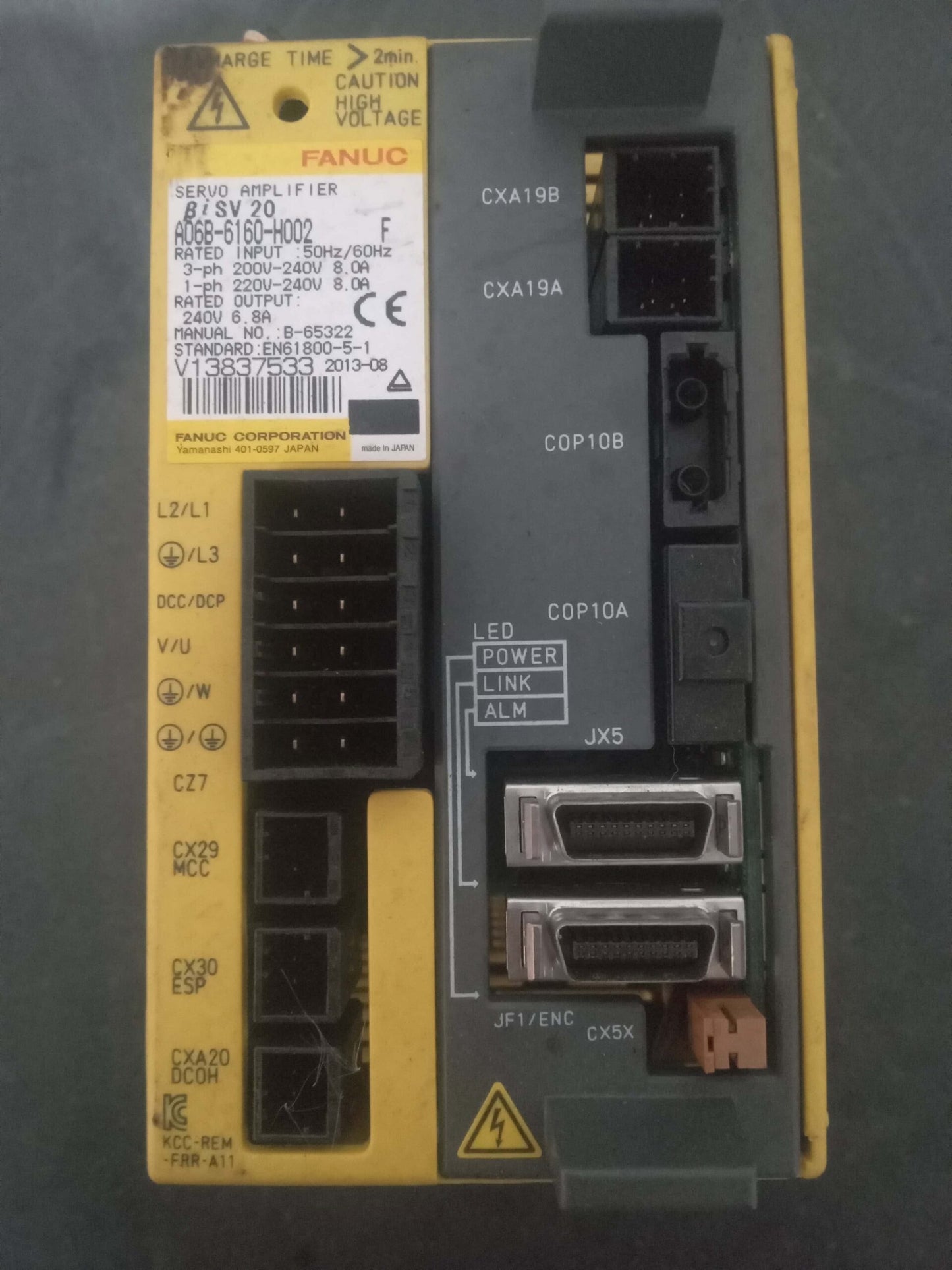 FANUC A06b-6160-H002 Fanuc Servo Amp Amplifier Module Series F