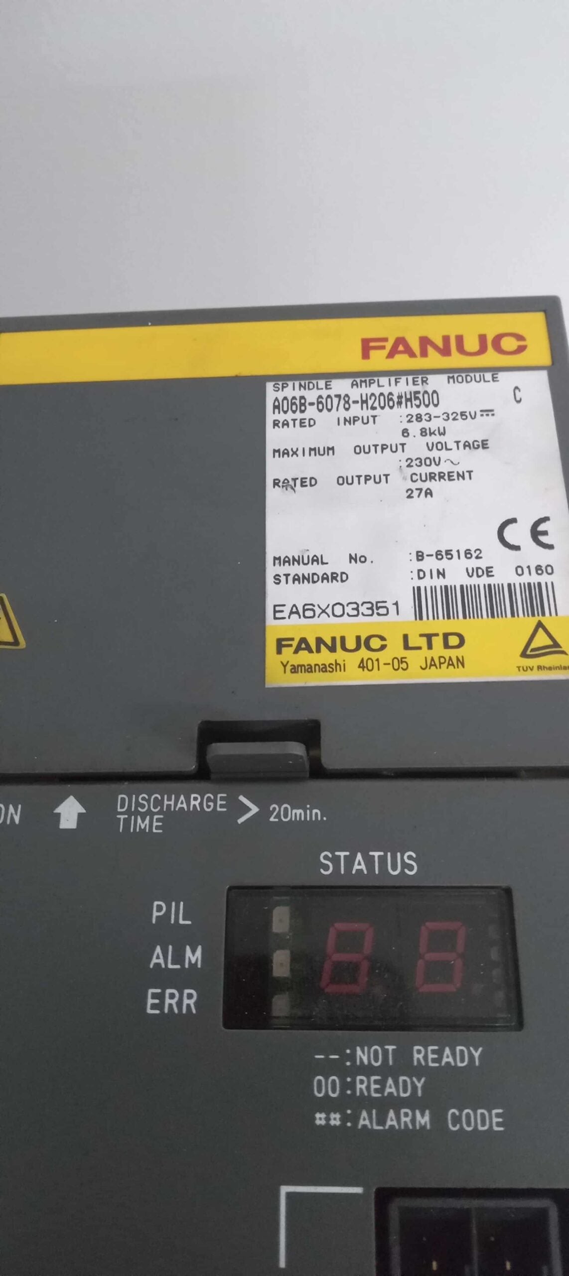 FANUC A06B-6078-H206#H500 Spindle Amp Amplifier Module C