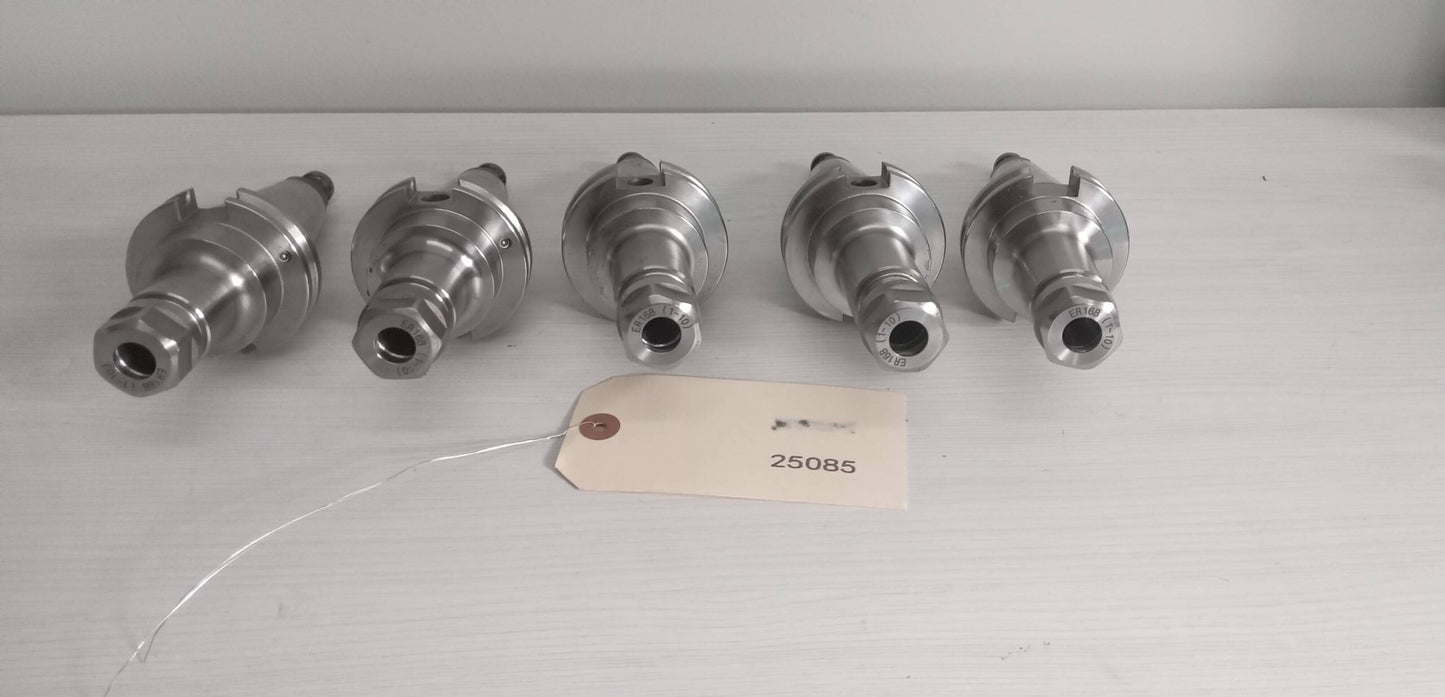 5x lot of 5 Accupro ER16 Cat40 Tool Holders 4 inch and 3.5"