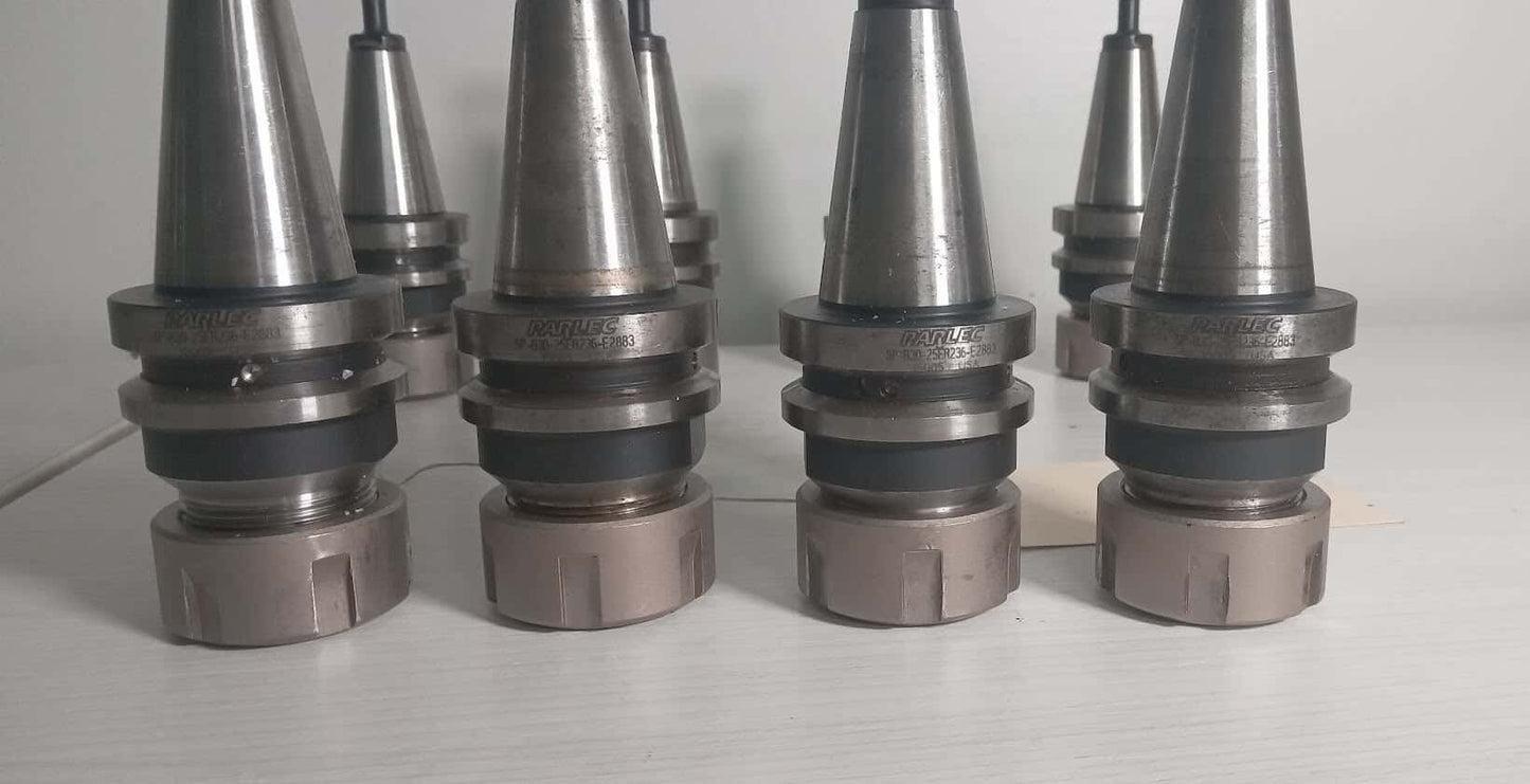 8x Parlec BT30 ISO30 ER25 Collet Chuck Tool Holders SP-B30-25ER236-E2883