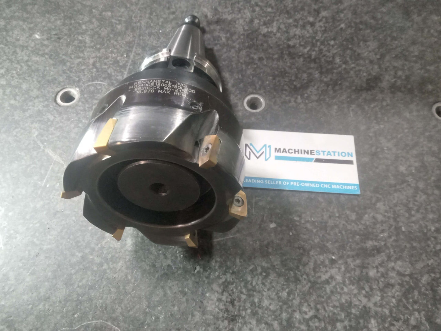 KENNAMETAL M1D400E1806S150L200 4 Inch Shell Face Mill on Cat40 Tool Holder