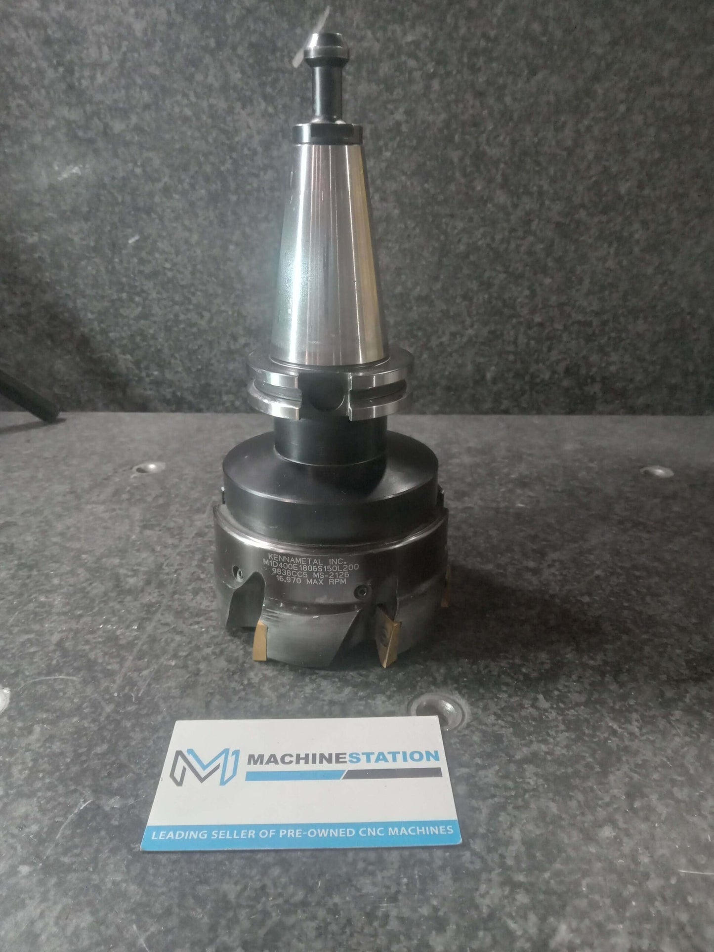 KENNAMETAL M1D400E1806S150L200 4 Inch Shell Face Mill on Cat40 Tool Holder
