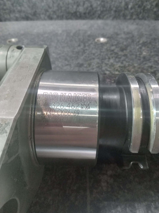 BIG KAISER 0D57-9QCKB6-CKR4 Boring Head on Cat 40 Tool holder pin Turning