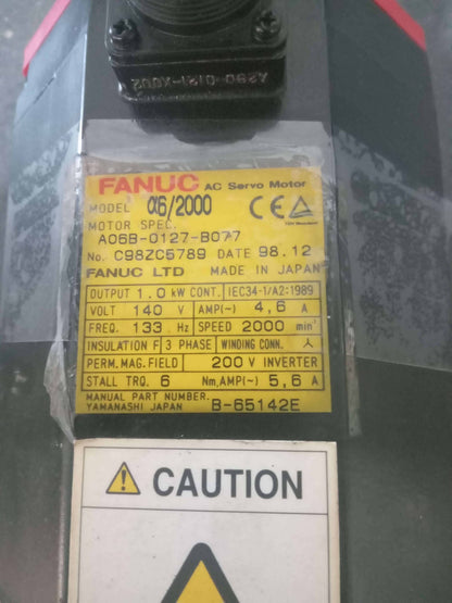 FANUC A06B-0127-B077 AC Servo Motor