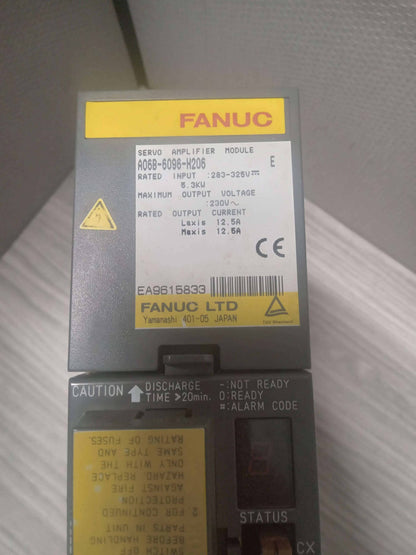 FANUC A06B-6096-H206 Servo Drive Module Series E Amp Amplifier