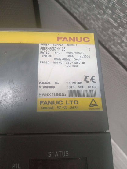 FANUC A06B-6087-H126 POWER SUPPLY PSU MODULE SERIES D