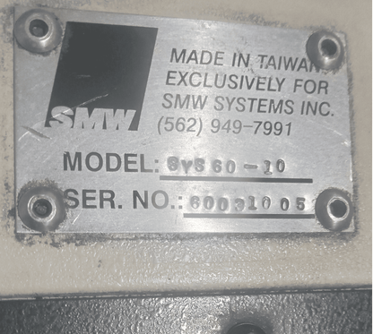 SMW ACCU-SMART 60 4TH AXIS ROTARY INDEX INDEXING HEAD CONTROLLER SYS-60
