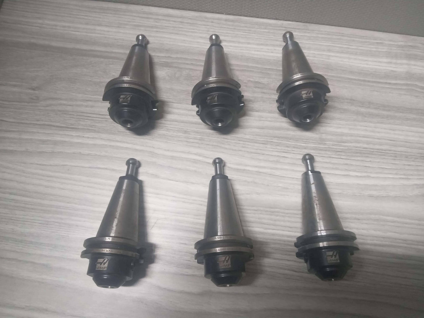 6X Haas CAT40 1/2" End Mill Holder x 1-3/4" Length TSC Haas