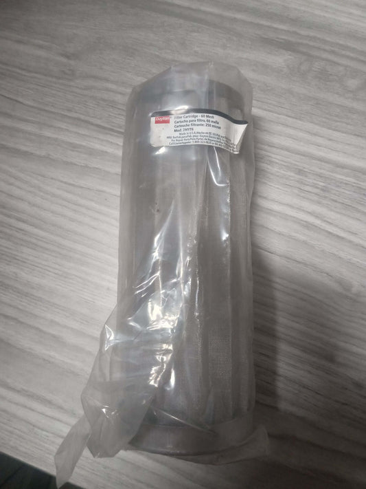 New Dayton 2MYT6 Filter Cartridge, 60 Mesh Stainless Steel 60 Micron
