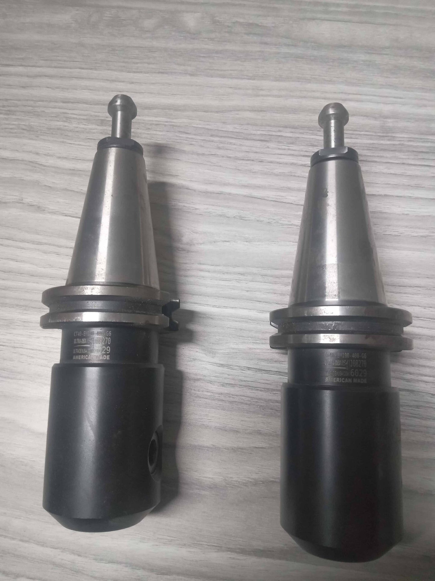 2x ULTRADEX Cat40 1" Side Lock Endmill Tool Holders Milling USA Made cat 40