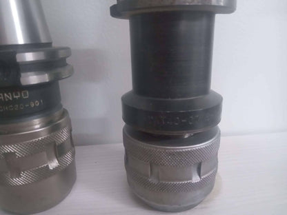 Lot of 3 Milling Chucks Nikken NCAT40-C374-70U-IDU, Manyo Made in Japan