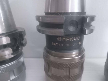 Lot of 3 Milling Chucks Nikken NCAT40-C374-70U-IDU, Manyo Made in Japan