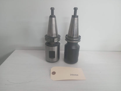 2x 1.5" Side lock Weldon Flat Tool Holders YG-1 and SYIC 1-1/2" Solid Holders