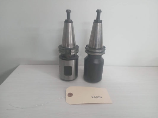 2x 1.5" Side lock Weldon Flat Tool Holders YG-1 and SYIC 1-1/2" Solid Holders