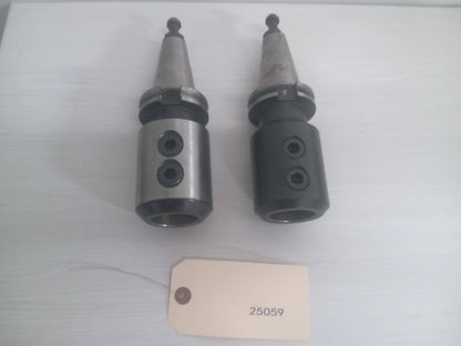 2x 1.5" Side lock Weldon Flat Tool Holders YG-1 and SYIC 1-1/2" Solid Holders