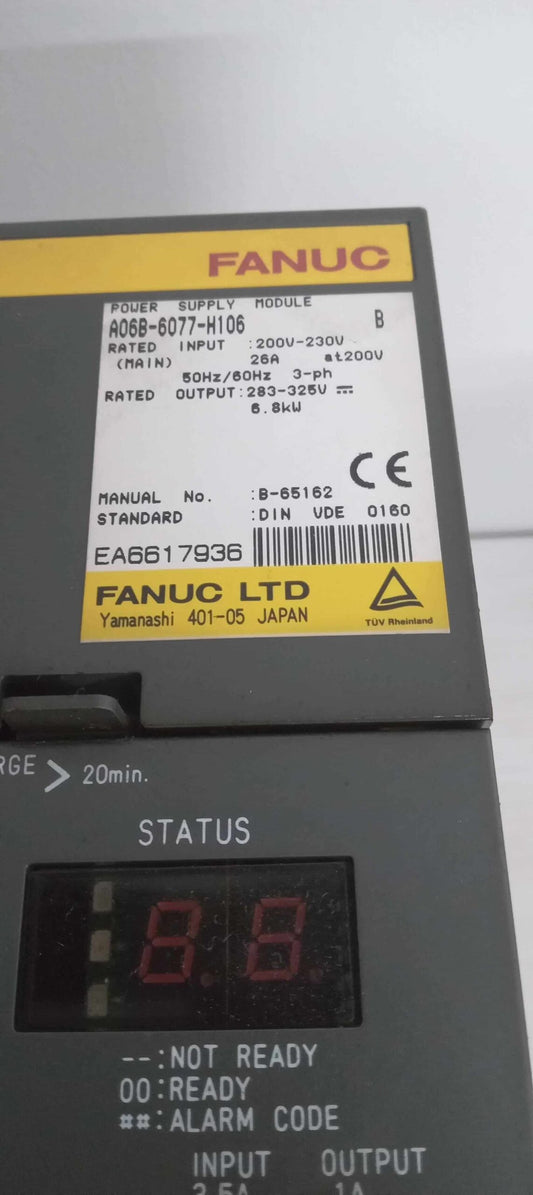 FANUC A06B-6077-H106 POWER SUPPLY MODULE SERIES B MANAUAL No B-65162