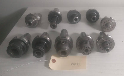 Lot of 10 BT40 Tool Holders - No Pull Studs, No Collets, Pre-Owned. No Tooling
