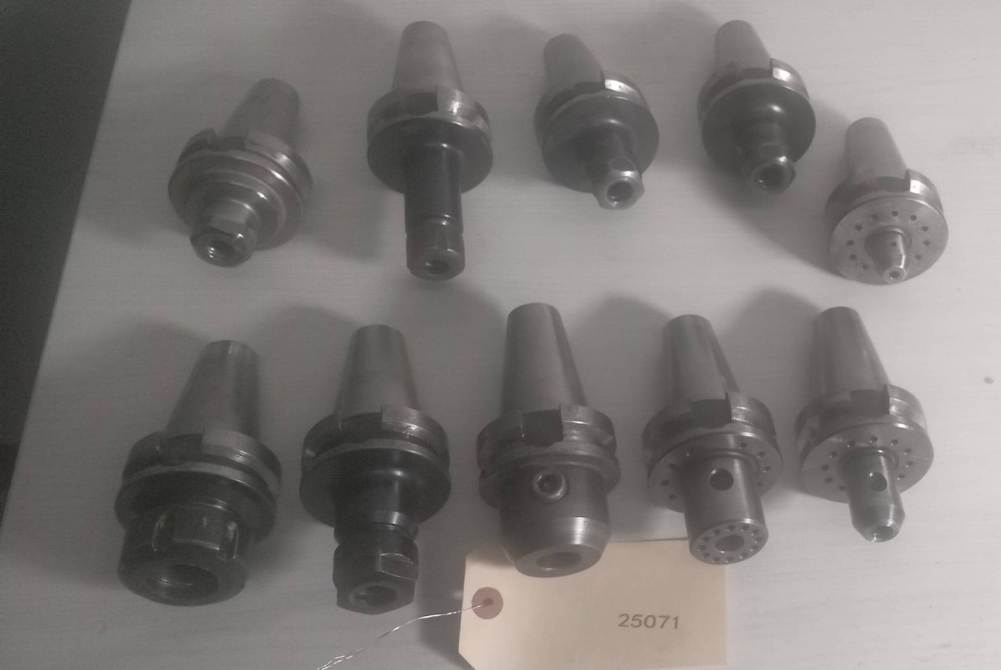 Lot of 10 BT40 Tool Holders - No Pull Studs, No Collets, Pre-Owned. No Tooling
