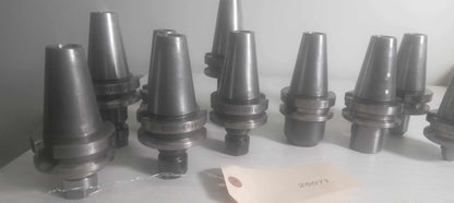 Lot of 10 BT40 Tool Holders - No Pull Studs, No Collets, Pre-Owned. No Tooling
