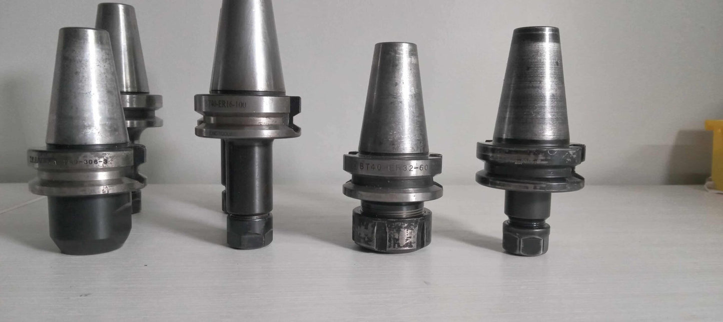 BT40 Tool Holders SYIC AW Ann Way Made in Japan Weldon Flat ER32 ER16 Collet