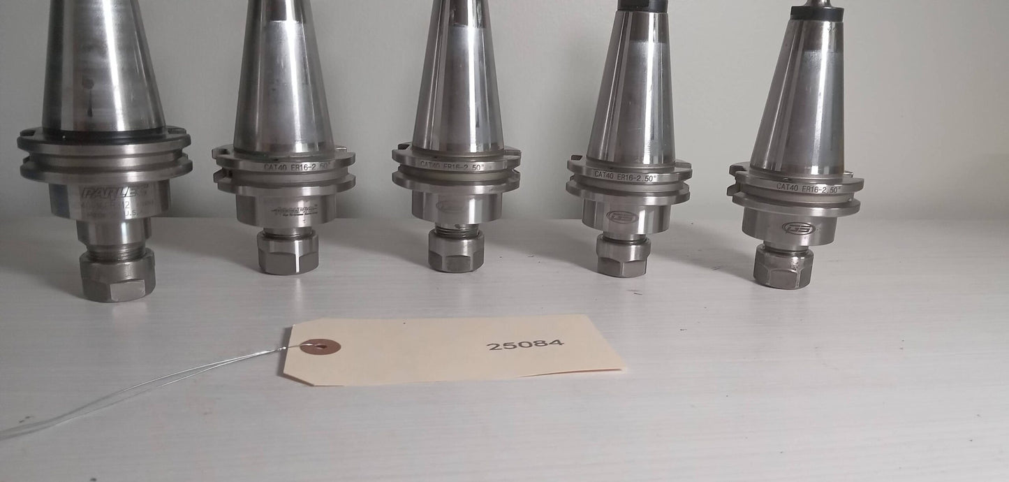 5x ER16 Tool Holders GS  Parlec Accupro Cat 40 Tool Holders