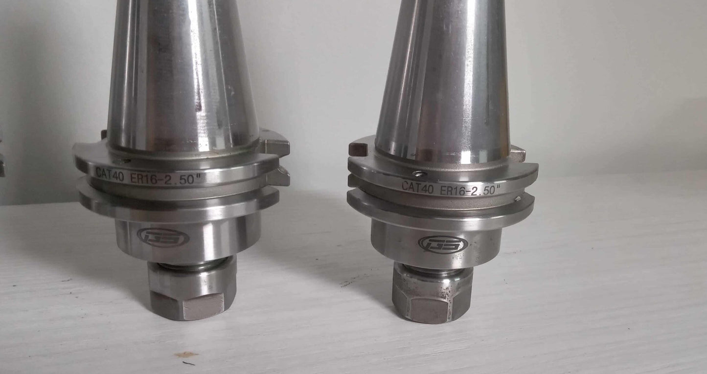 5x ER16 Tool Holders GS  Parlec Accupro Cat 40 Tool Holders