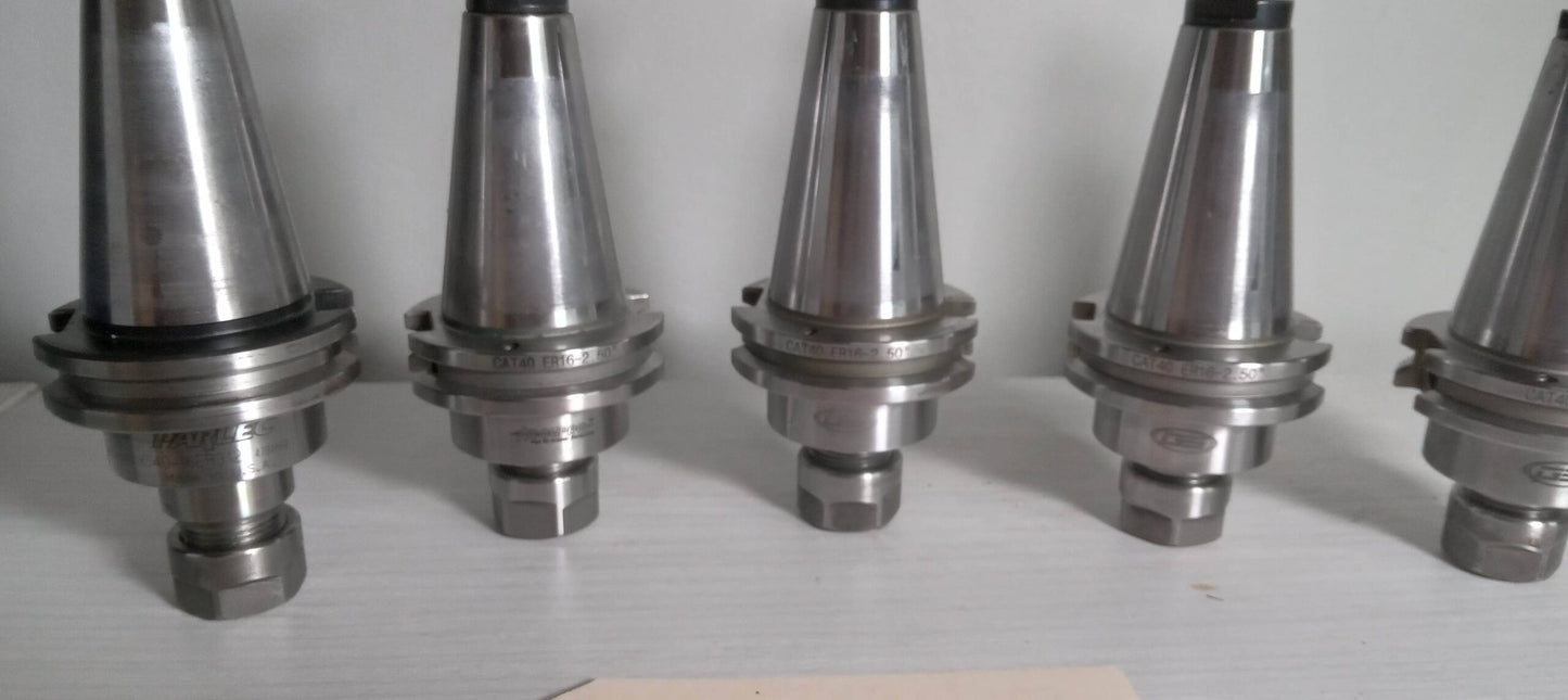 5x ER16 Tool Holders GS  Parlec Accupro Cat 40 Tool Holders