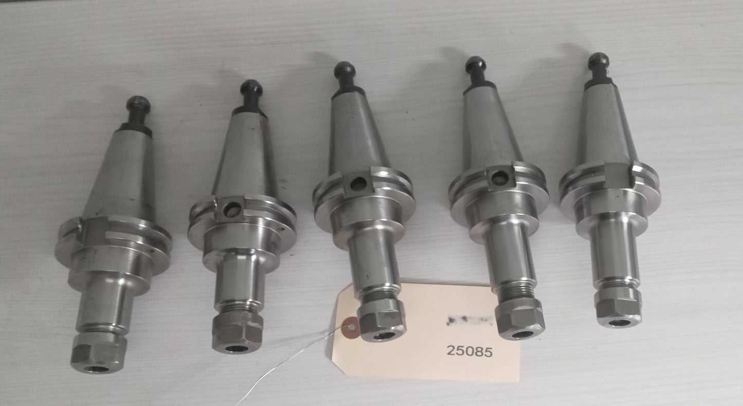 5x lot of 5 Accupro ER16 Cat40 Tool Holders 4 inch and 3.5"