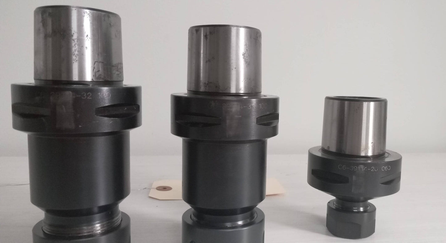 3x Lot of 3 Sandvick Coromant Capto C6 Tool Holders ER32 ER16