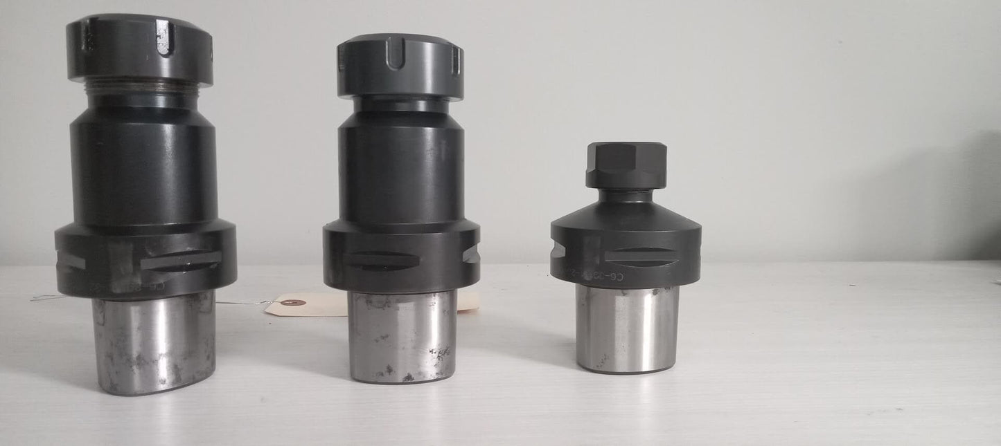 3x Lot of 3 Sandvick Coromant Capto C6 Tool Holders ER32 ER16