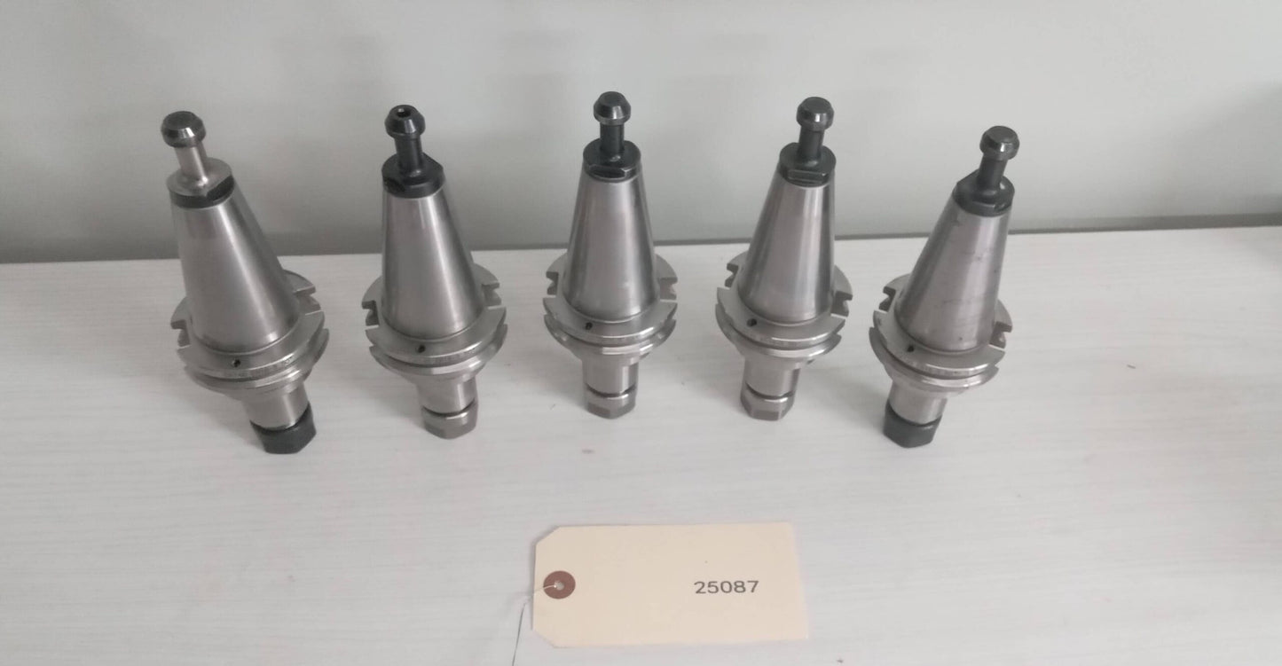 5x Lot of 5 Accupro ER16 Tool Holders CAT40 ER16-3.50"