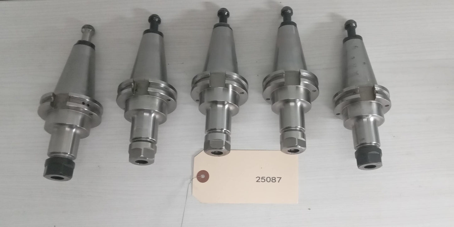 5x Lot of 5 Accupro ER16 Tool Holders CAT40 ER16-3.50"