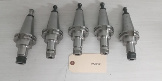 5x Lot of 5 Accupro ER16 Tool Holders CAT40 ER16-3.50"