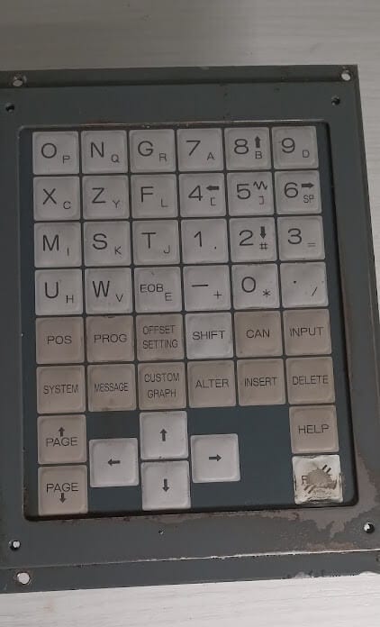 GE FANUC SERIES 18-T LCD/MDI UNIT A02B-0120-C066/TAR N 00179 A20B-1004-0640