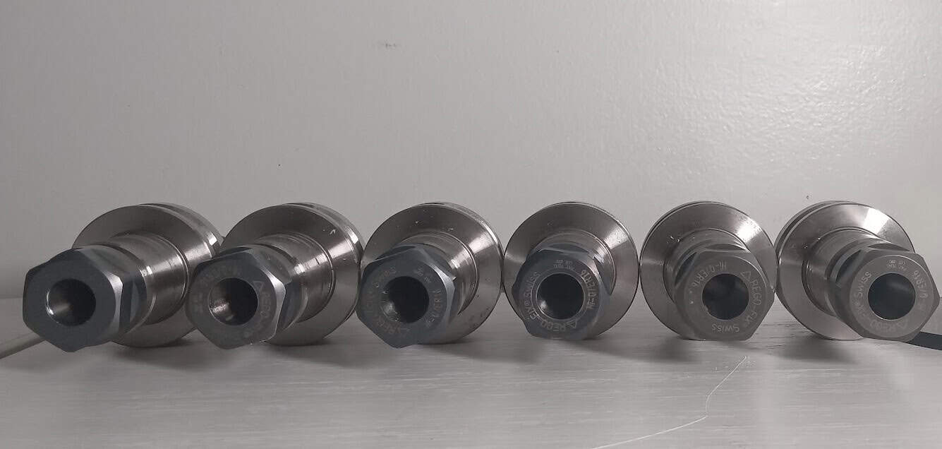 6x REGO-FIX BT-OM 30 ER16 x 080H Collet Chucks  Swiss Made Rego Fix BT30 Hi-Q