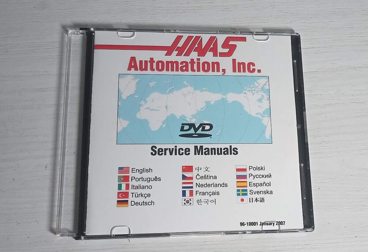 Haas Service and Electrical Manuals on CD 96-0283 96-0284 Multiple Languages