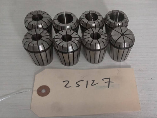 Lot of 8 ER32 Collets SYIC 3/4 5/8 15/32 5/32 7/16 1/2