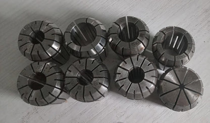 Lot of 8 ER32 Collets SYIC 3/4 5/8 15/32 5/32 7/16 1/2