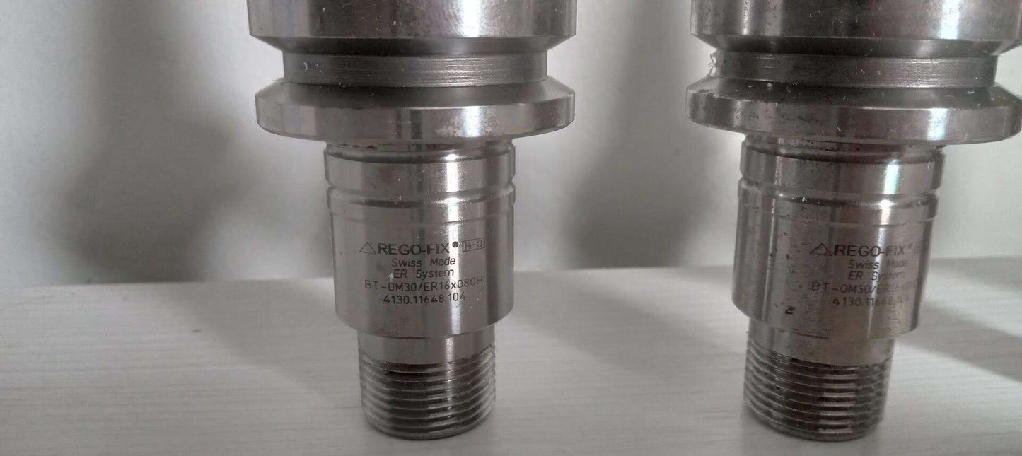 Rego-FIX BT30 BT-OM 30 ER16 Tool Holders - No Collet Nuts 4130.1164.104