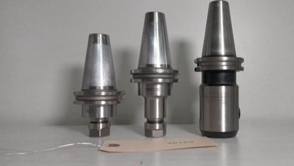 Lot of 3 Tool Holders Cat40 SYIC GS Accupro ER16 1" Weldon Flat