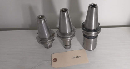 Lot of 3 Tool Holders Cat40 SYIC GS Accupro ER16 1" Weldon Flat