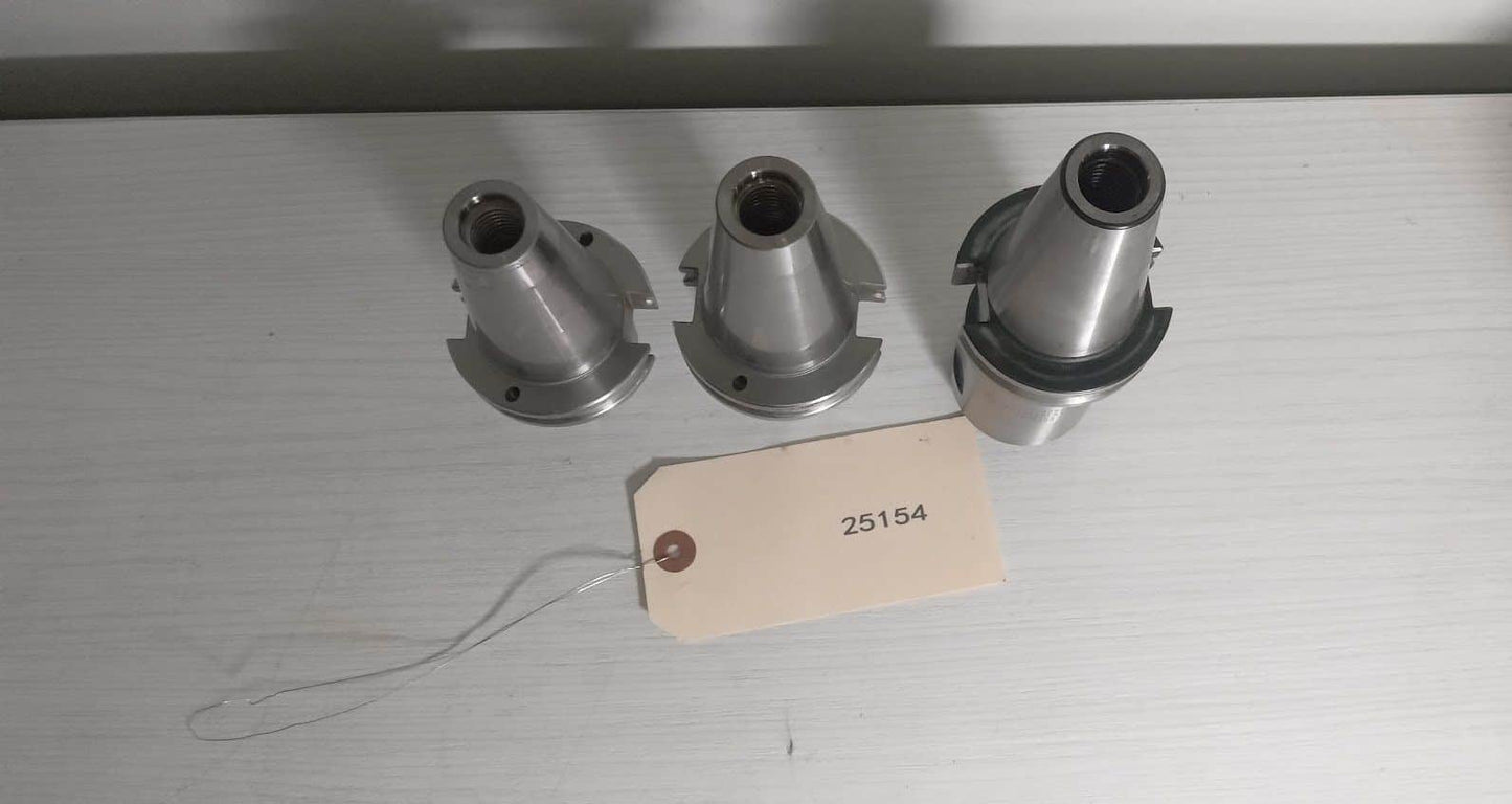 Lot of 3 Tool Holders Cat40 SYIC GS Accupro ER16 1" Weldon Flat