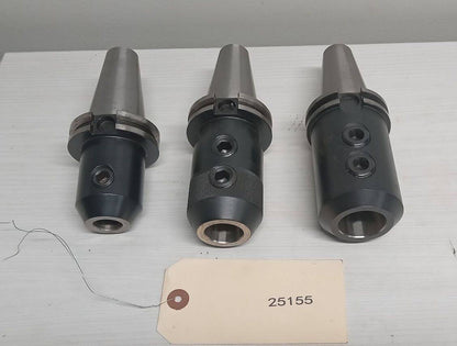 3x Cat 40 Tool Endmill Holders Weldon 1.25" 0.75"  Kingston Kennametal Ultradex
