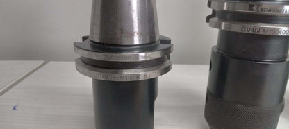 3x Cat 40 Tool Endmill Holders Weldon 1.25" 0.75"  Kingston Kennametal Ultradex