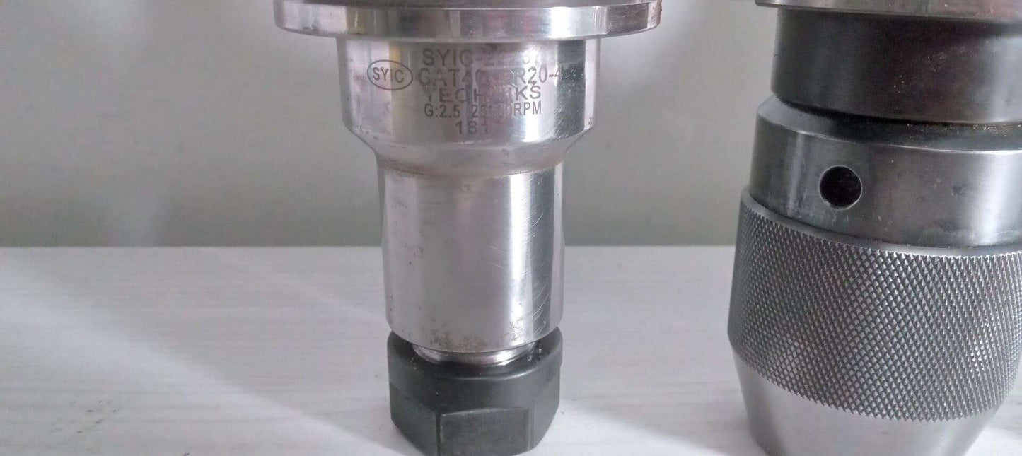 4x Cat40 Cat 40 Taper Tool Holders Jacobs ER Collet 1.25"  Weldon Flat ER20