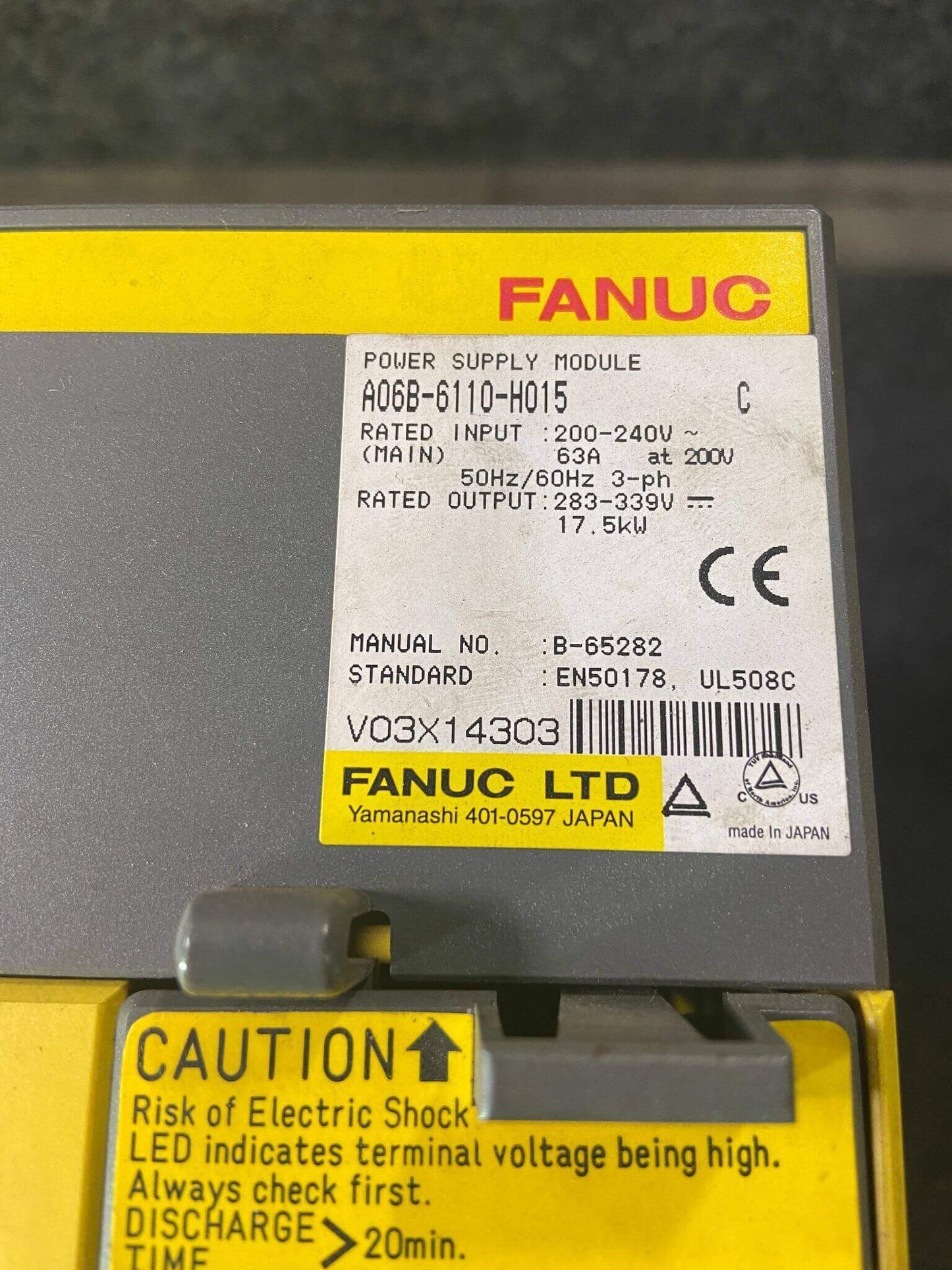 FANUC A06B-6110-H015 Module Series C Power Supply Module