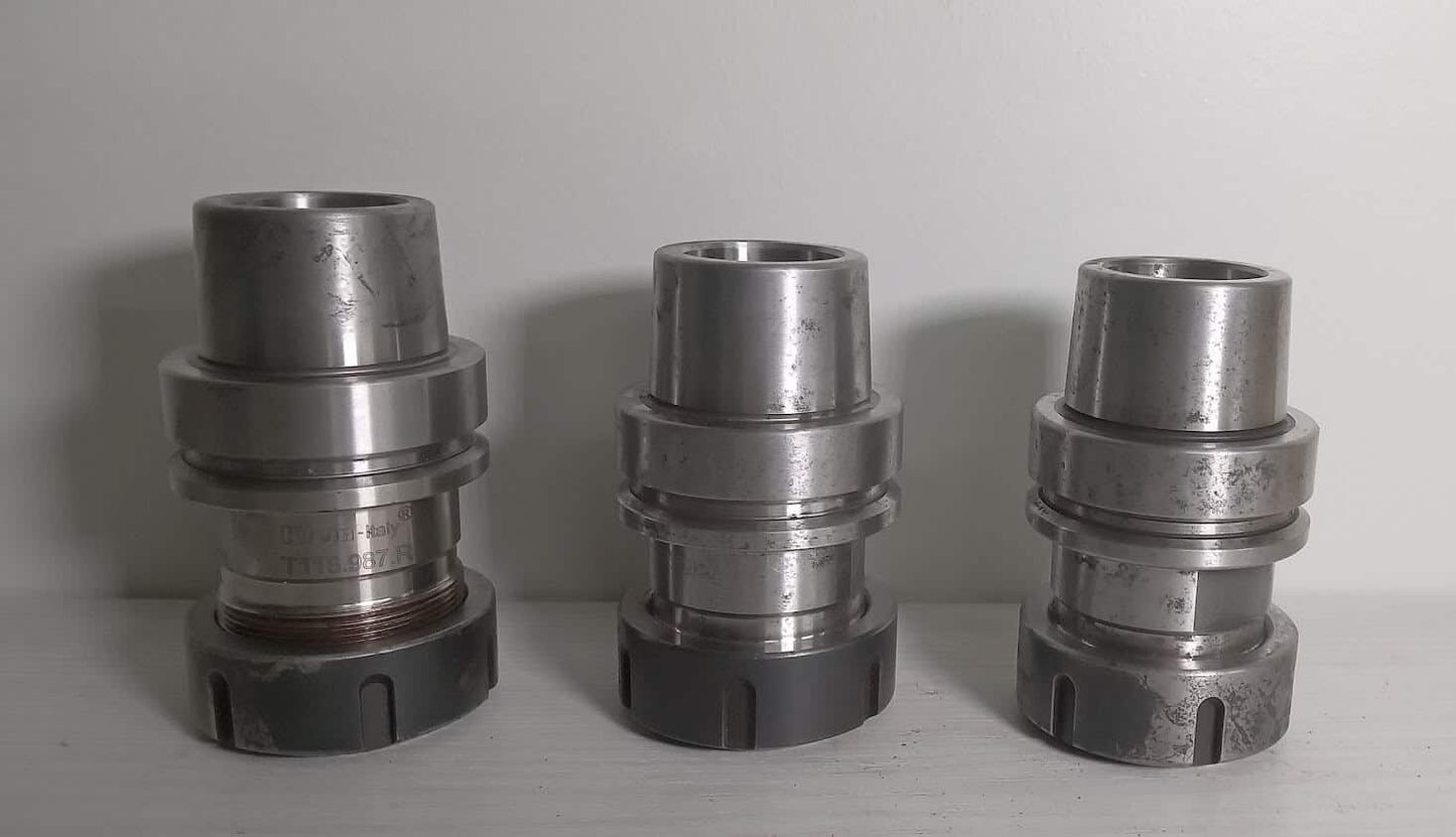 3x HSK63E Tool Holders Klein ItalyT118.987.R HSK63E-ER40 ER40