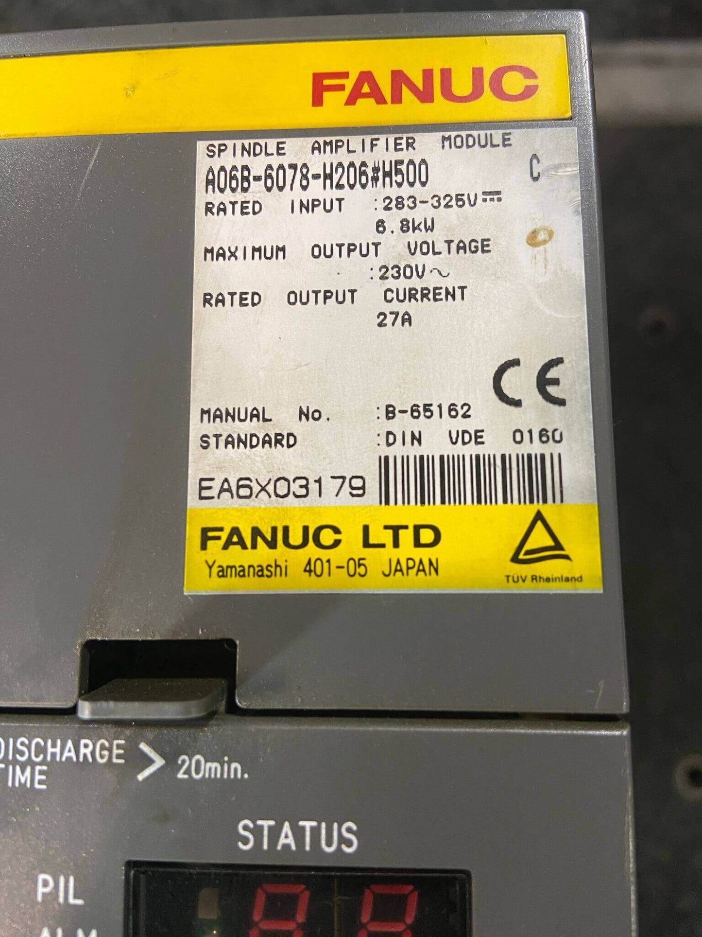 FANUC A06B-6078-H206#H500 Module Series C Spindle Amp Amplifier
